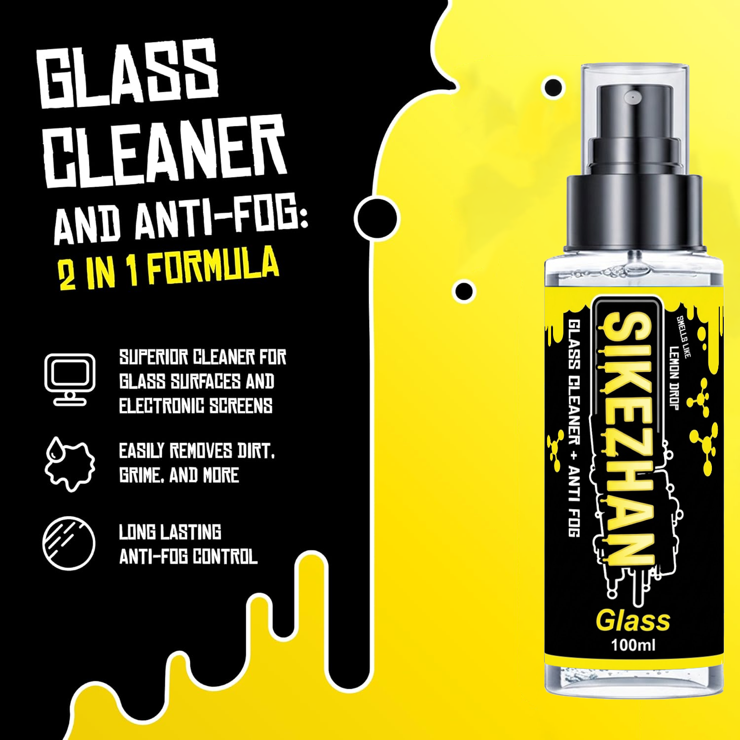 2in1 Anti Fog Spray Car Glass  - Glass Cleaner Streak のレビューと価格