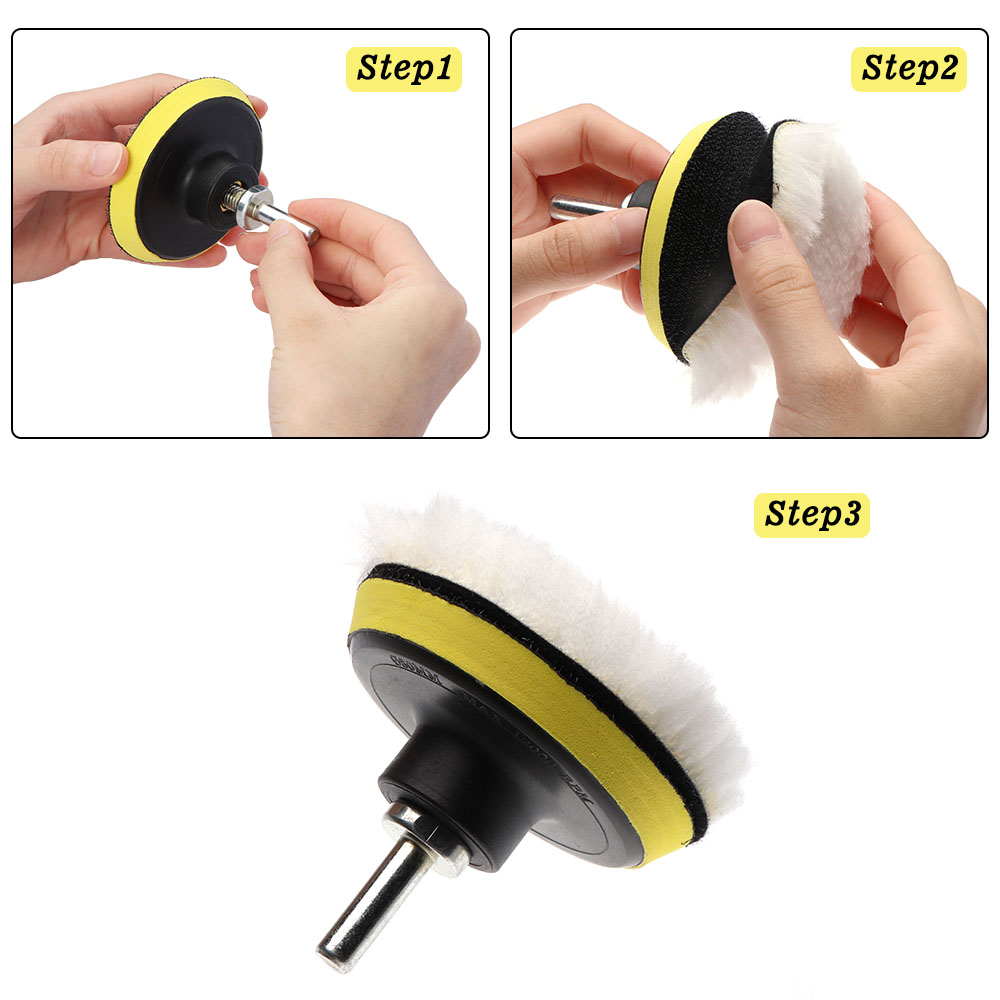 8pcs Auto Car Polishing Pad Ki - Polish Pad Set Buffer のレビューと価格