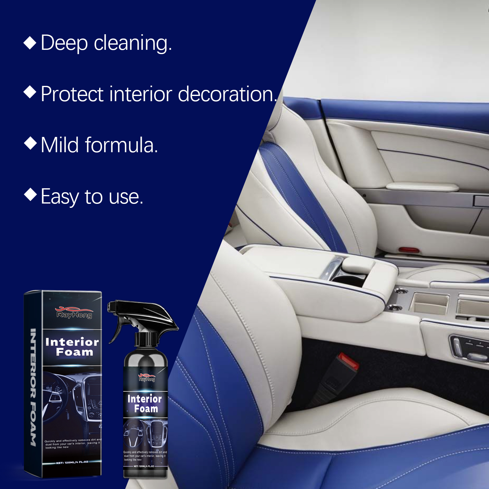 Multi-purpose Car Interior Foa - Seat Cleaner Fabric のレビューと価格