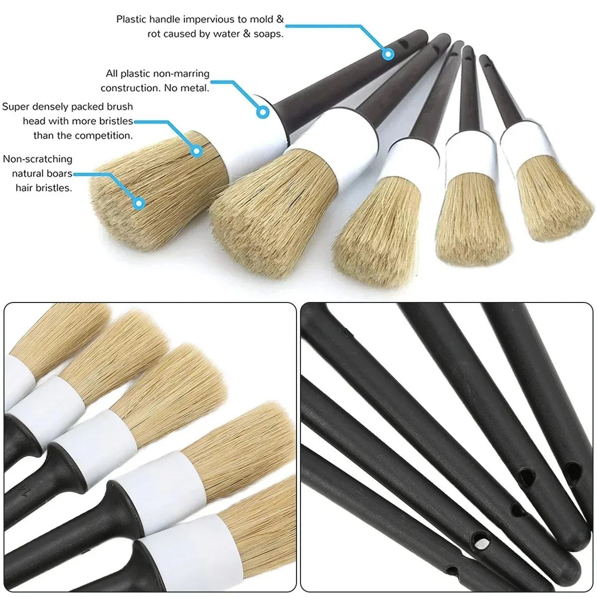 5PCS Cleaning Tools  Auto Car  - Dirt Brush Interior のレビューと価格