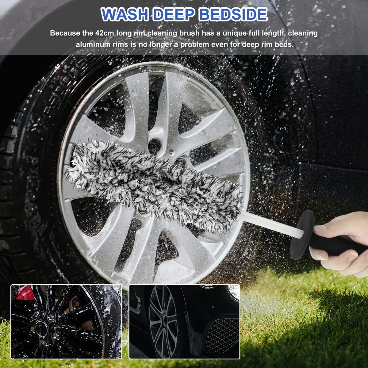 Car Alloy Wheel Cleaning Brush - Wheel Cleaner Alloy のレビューと価格