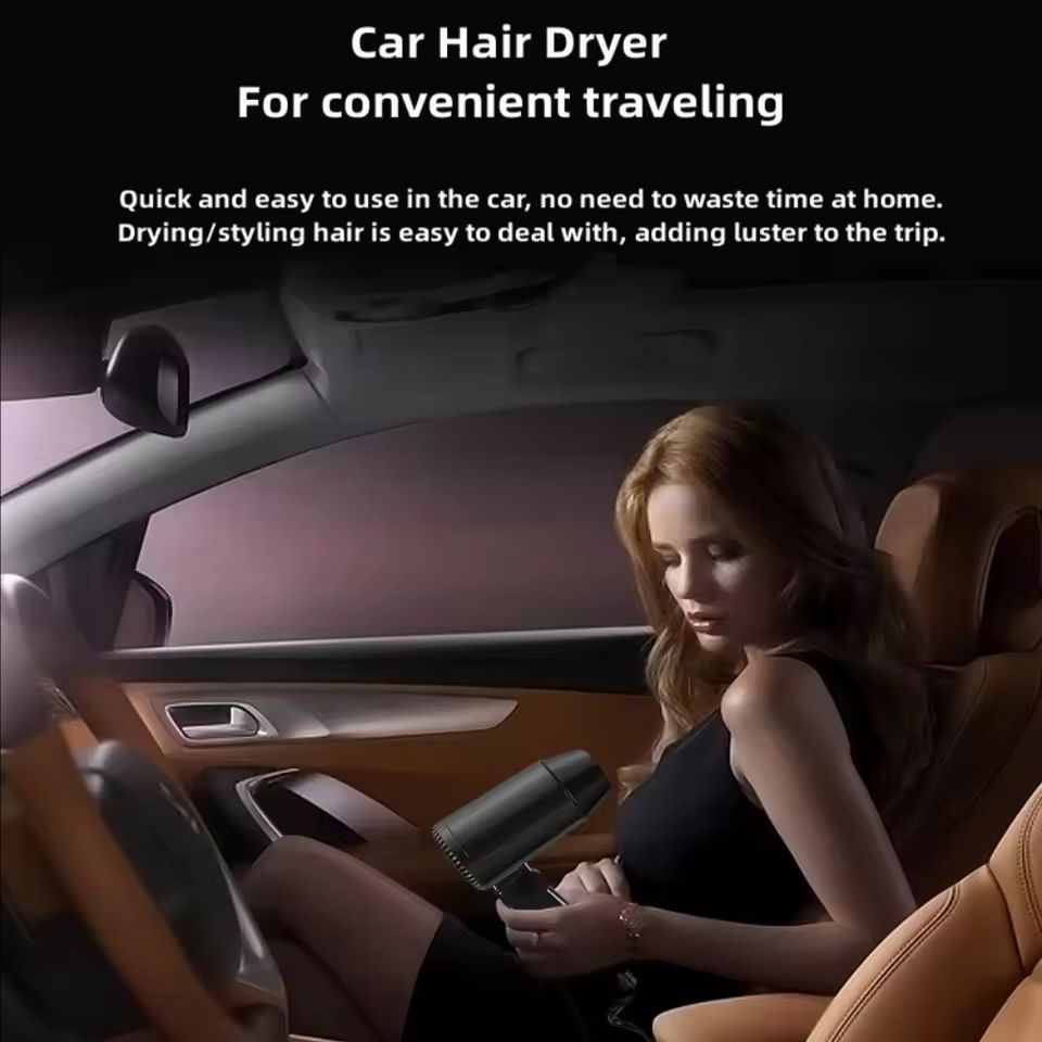 Portable 12V Folding Car Hair  - Dryer Car Blower のレビューと価格