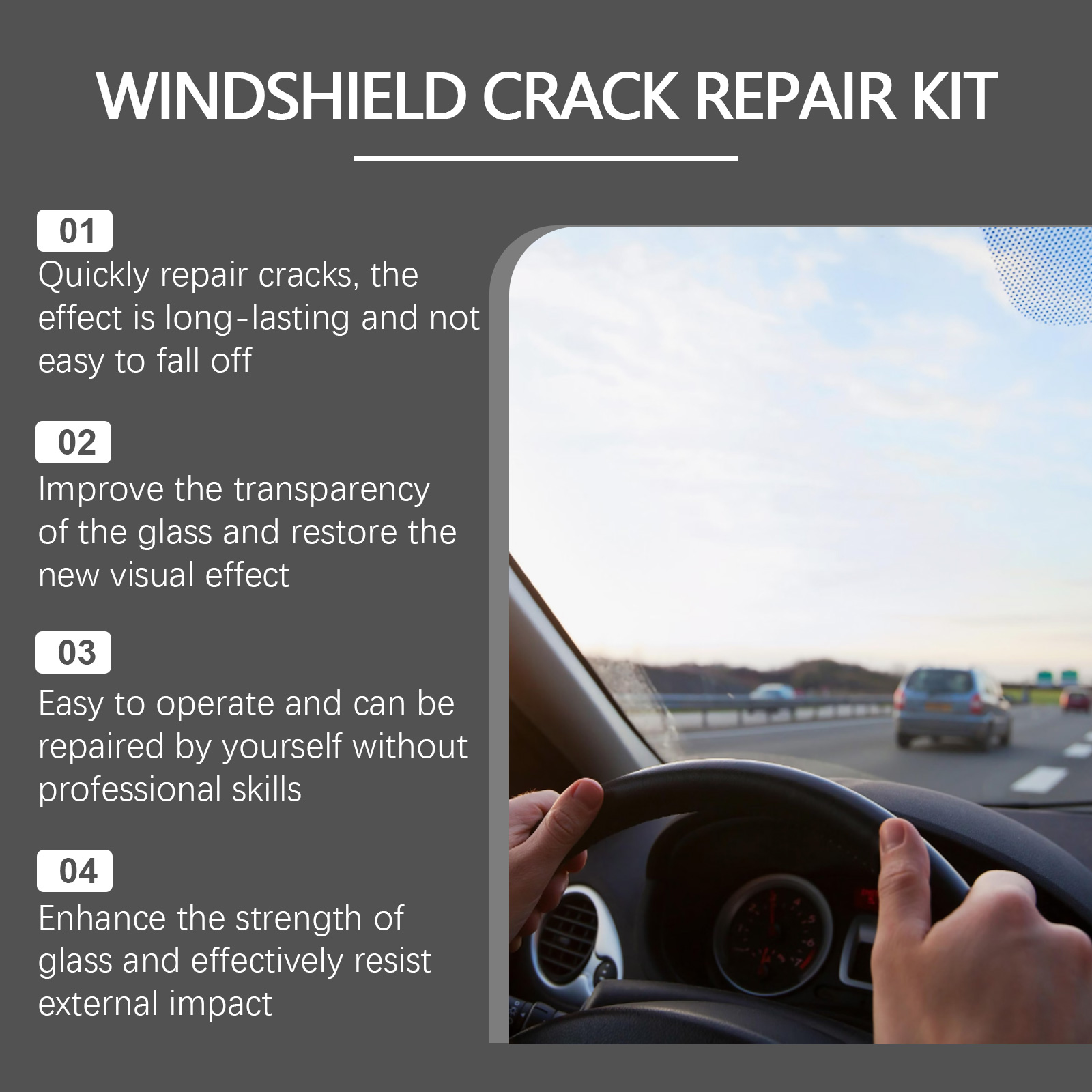 Car Glass Care Kit, Profession - Glass Cleaner Streak のレビューと価格