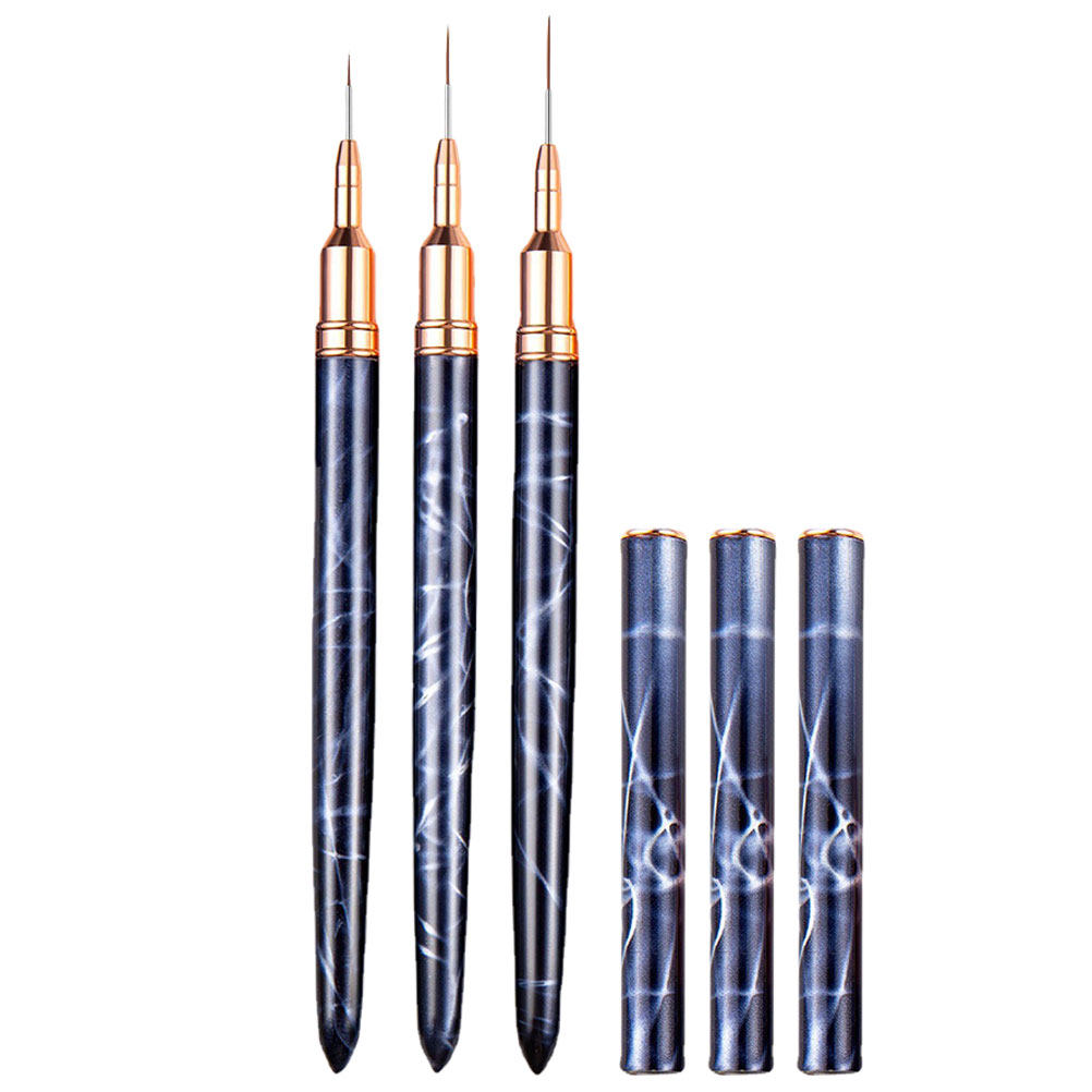 3Pcs Nail Art Brush Set Profes - Detailing Brush Set のレビューと価格
