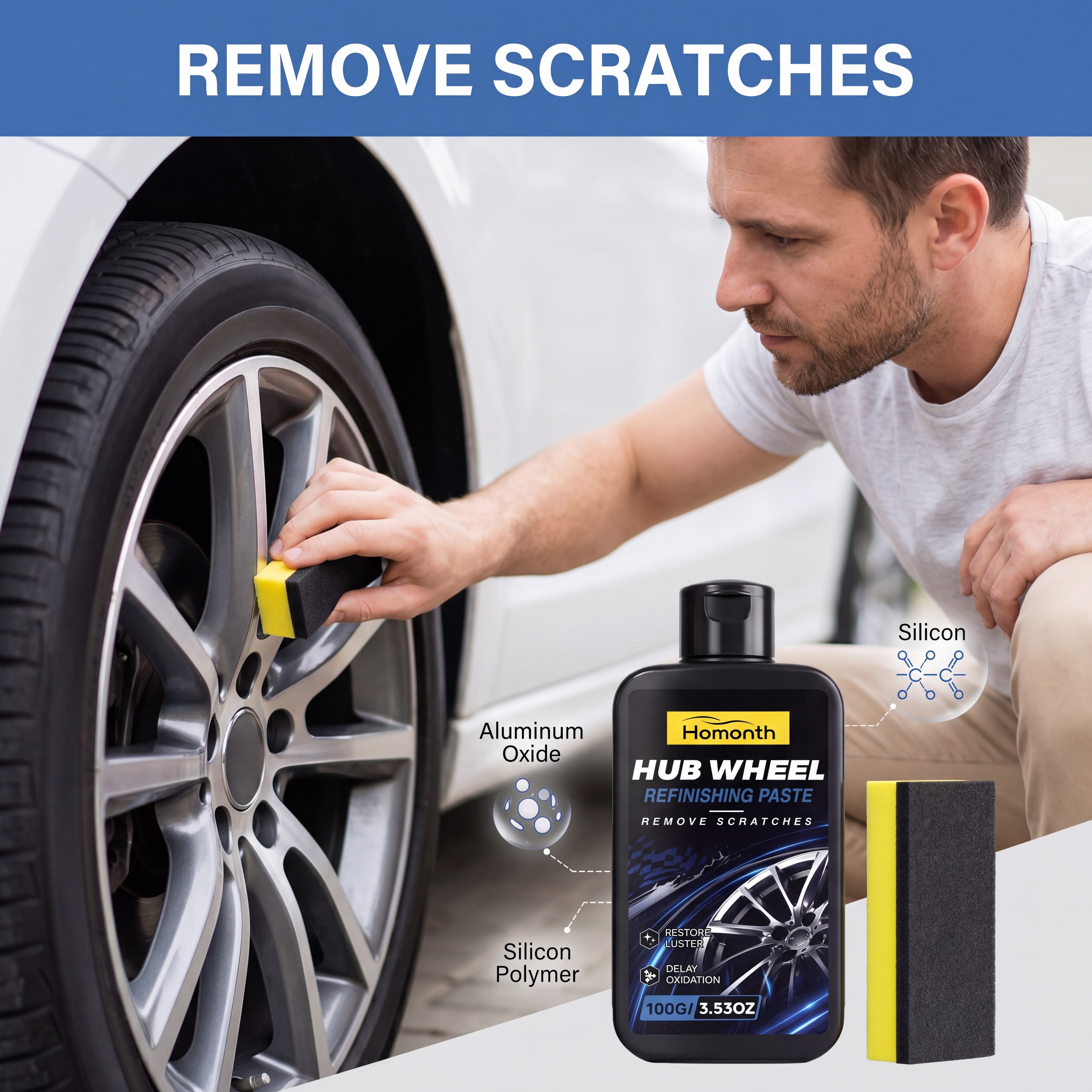 Wheel Polish Paste Scratch Rem - Wheel Cleaner Alloy のレビューと価格