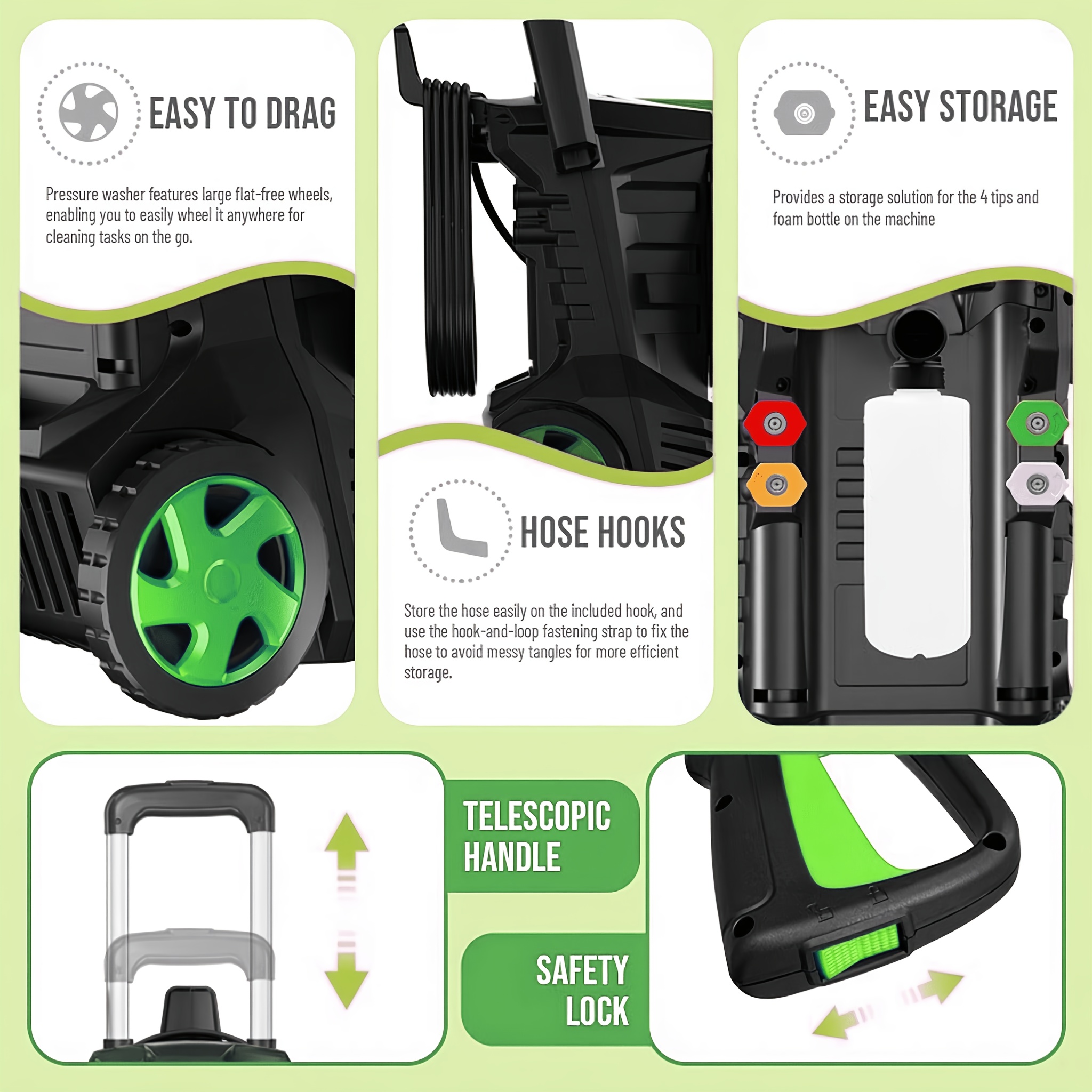Electric Pressure Washer Power - Foam Cannon Car Wash のレビューと価格