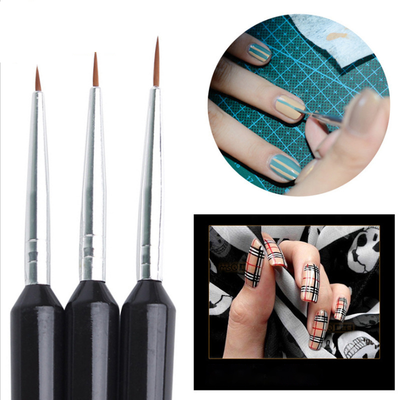 3Pcs Ultra-fine Nail Art Liner - Detailing Brush Set のレビューと価格