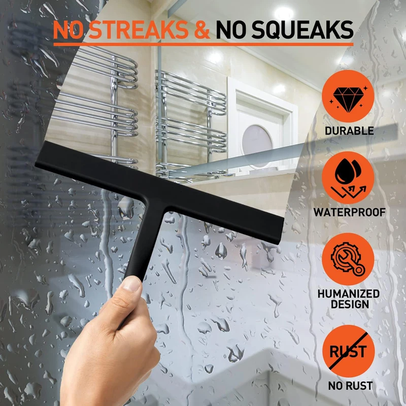 Silicone Squeegee Streak Free  - Glass Cleaner Streak のレビューと価格