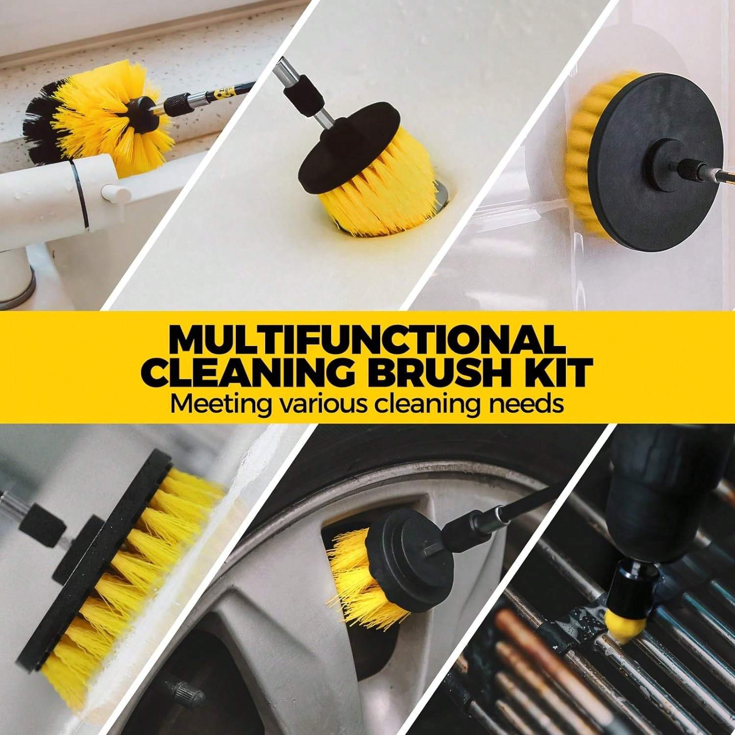 20Pack Drill Brush Attachments - Car Cleaning Brush のレビューと価格