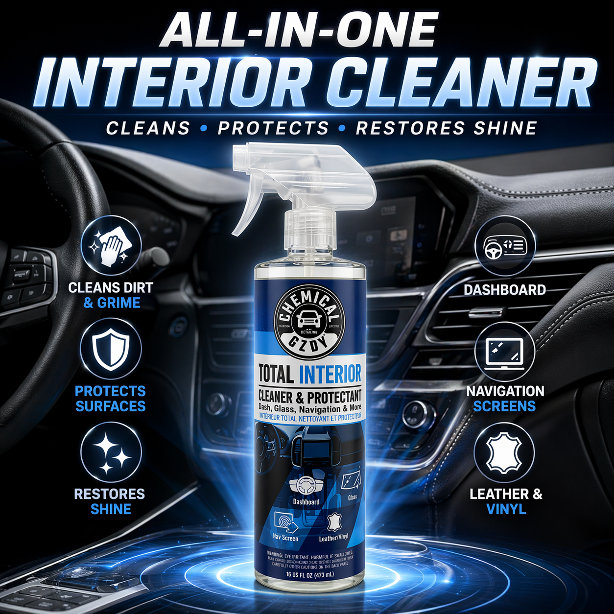 Total Interior Cleaner 473ml – - Leather Cleaner Interior のレビューと価格
