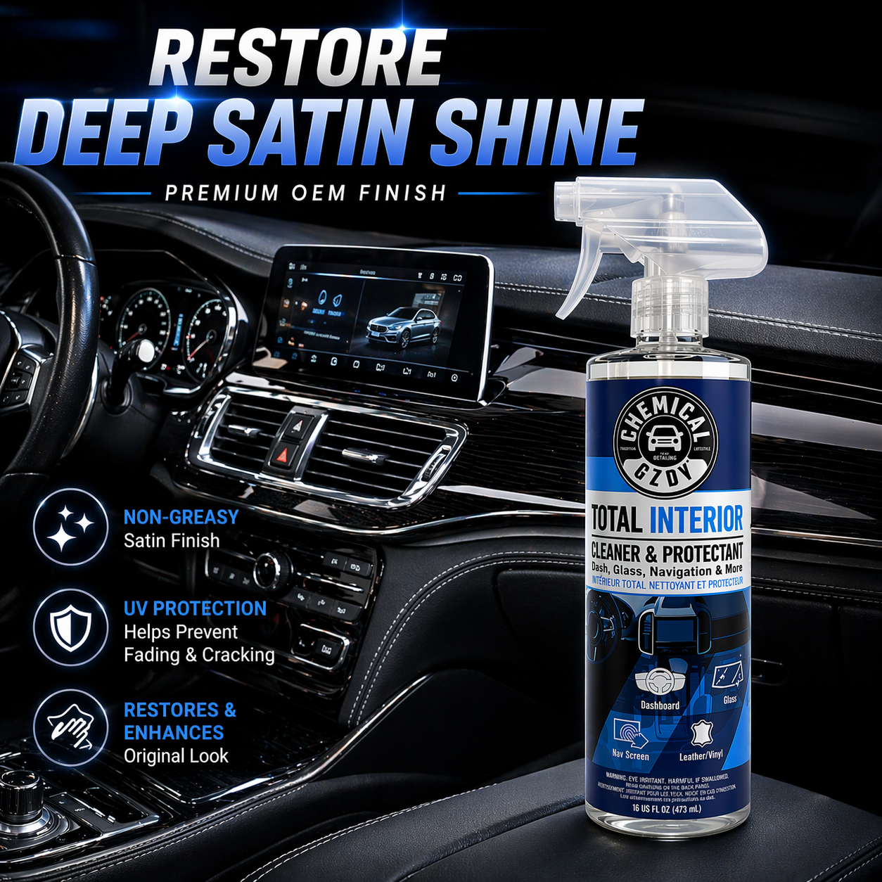 Total Interior Cleaner 473ml – - Leather Cleaner Interior のレビューと価格