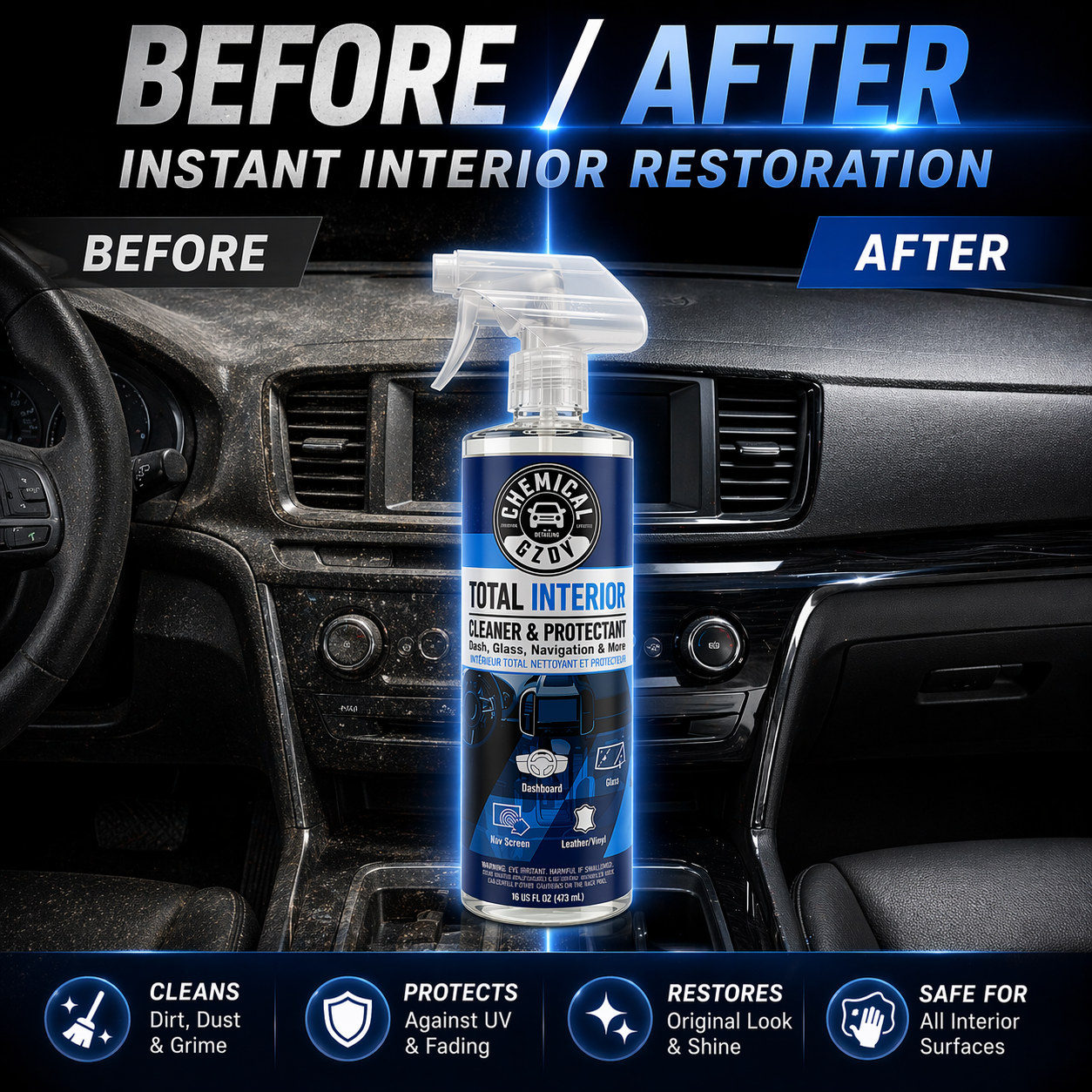 Total Interior Cleaner 473ml – - Leather Cleaner Interior のレビューと価格