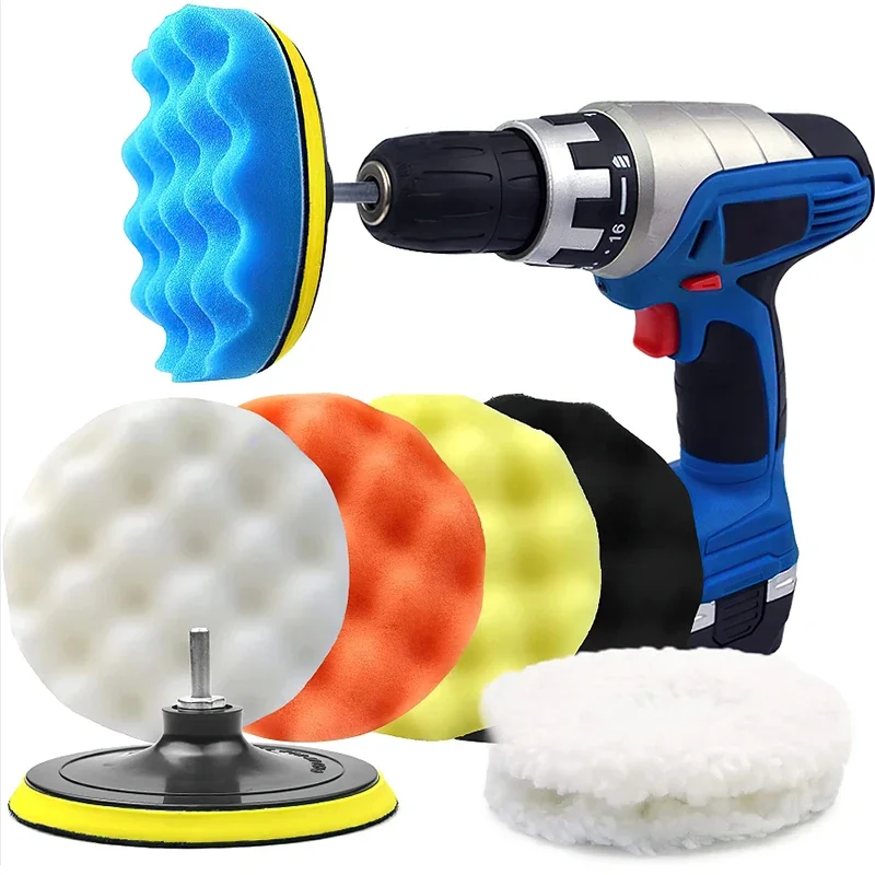 New 8Pcs Car Polishing Pads Ki - Polish Pad Set Buffer のレビューと価格