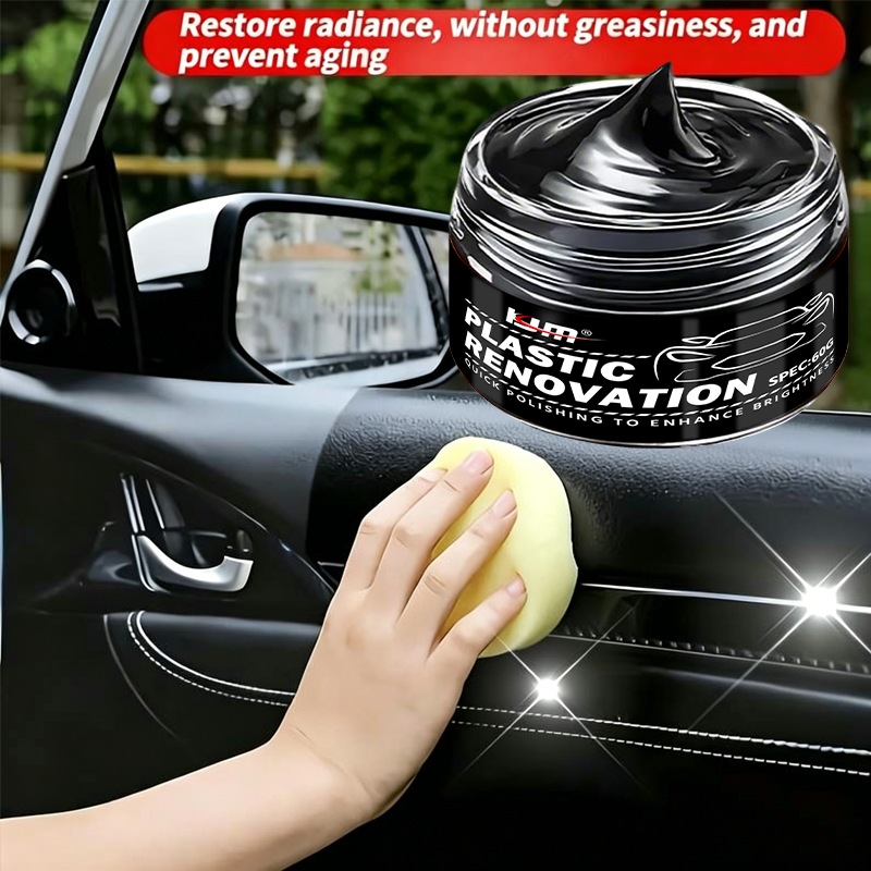 KJM Deep Black Gloss Car Renov - Trim Restorer Plastic のレビューと価格