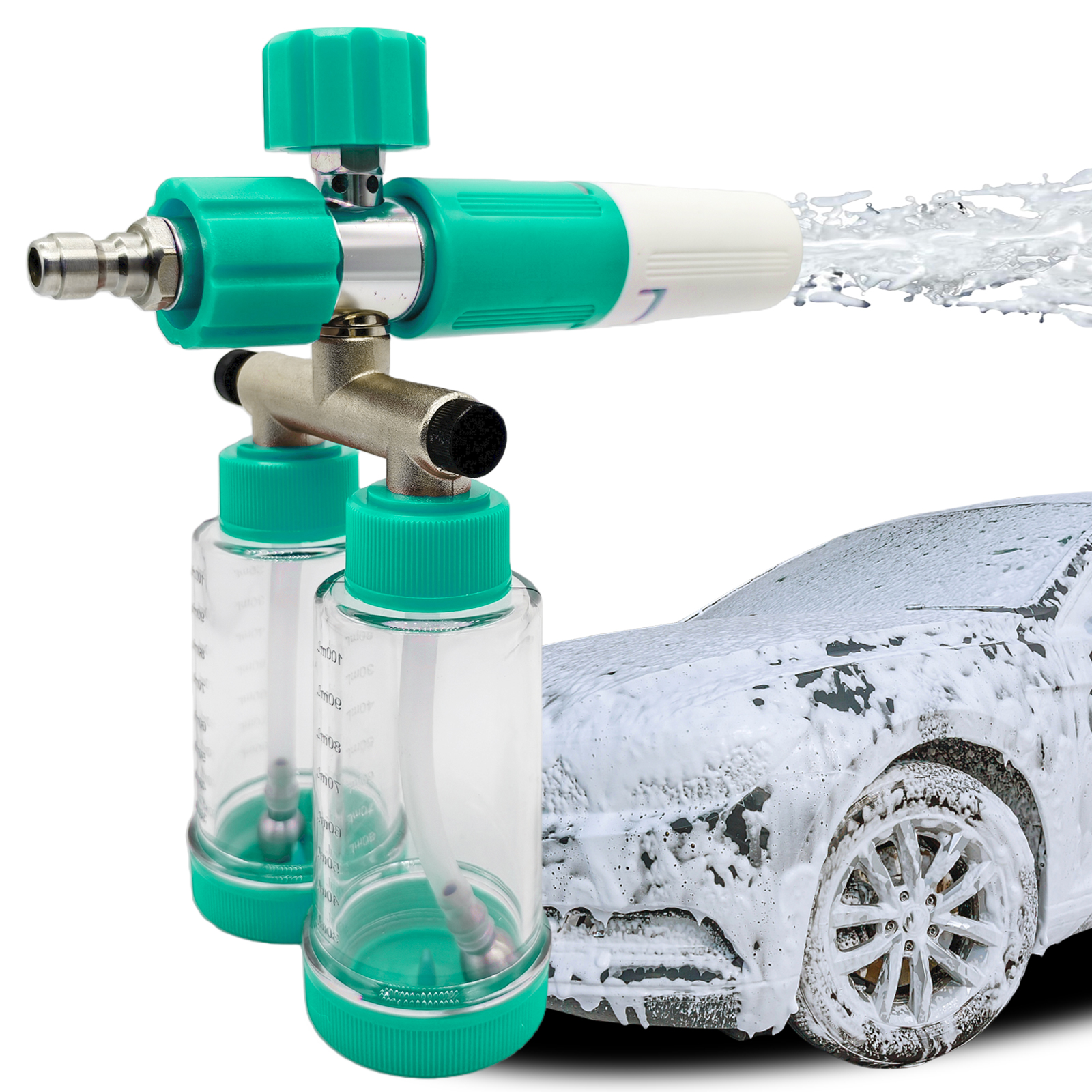 100ML Dual-Kettle Foam Sprayer - Pressure Washer Foam Gun のレビューと価格
