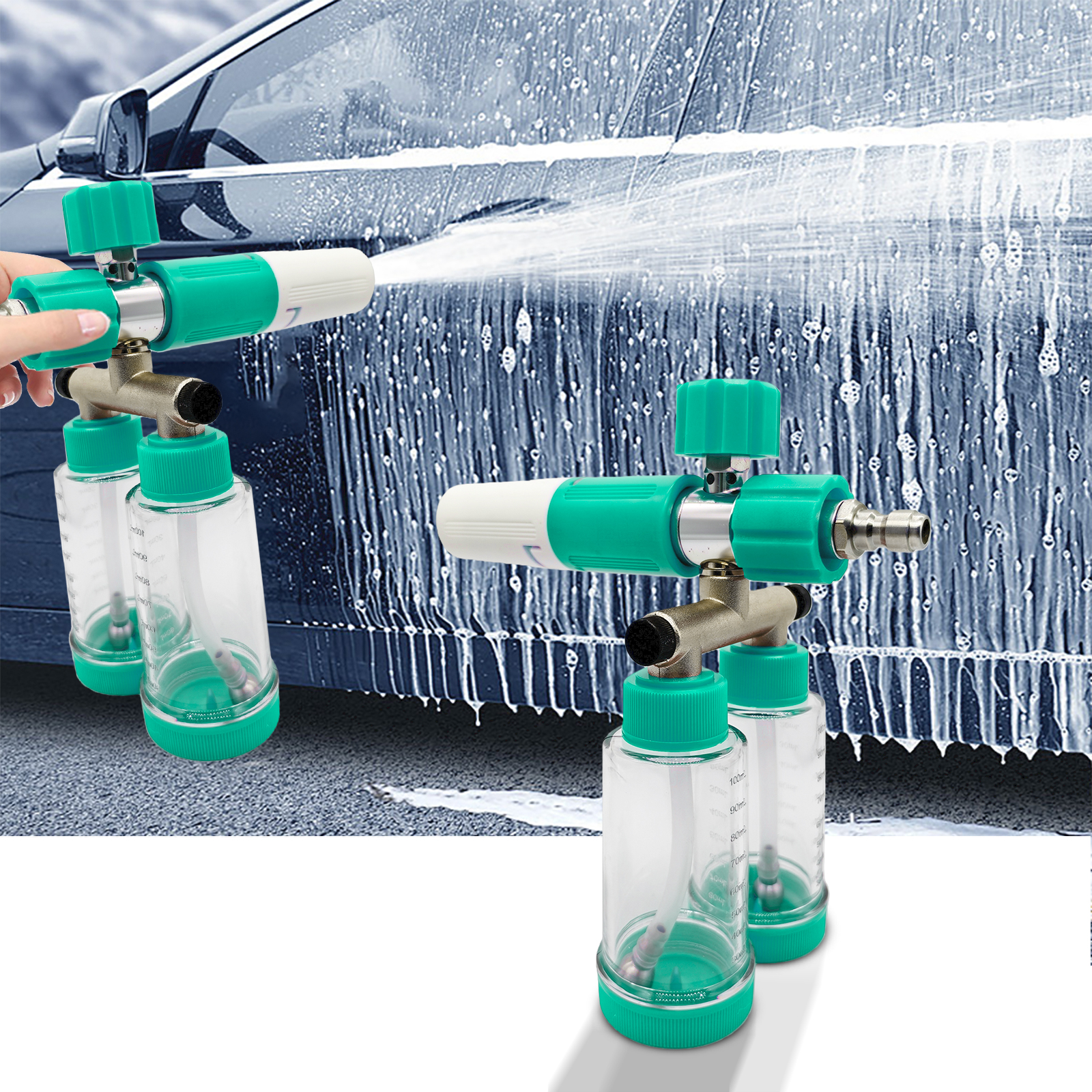 100ML Dual-Kettle Foam Sprayer - Pressure Washer Foam Gun のレビューと価格