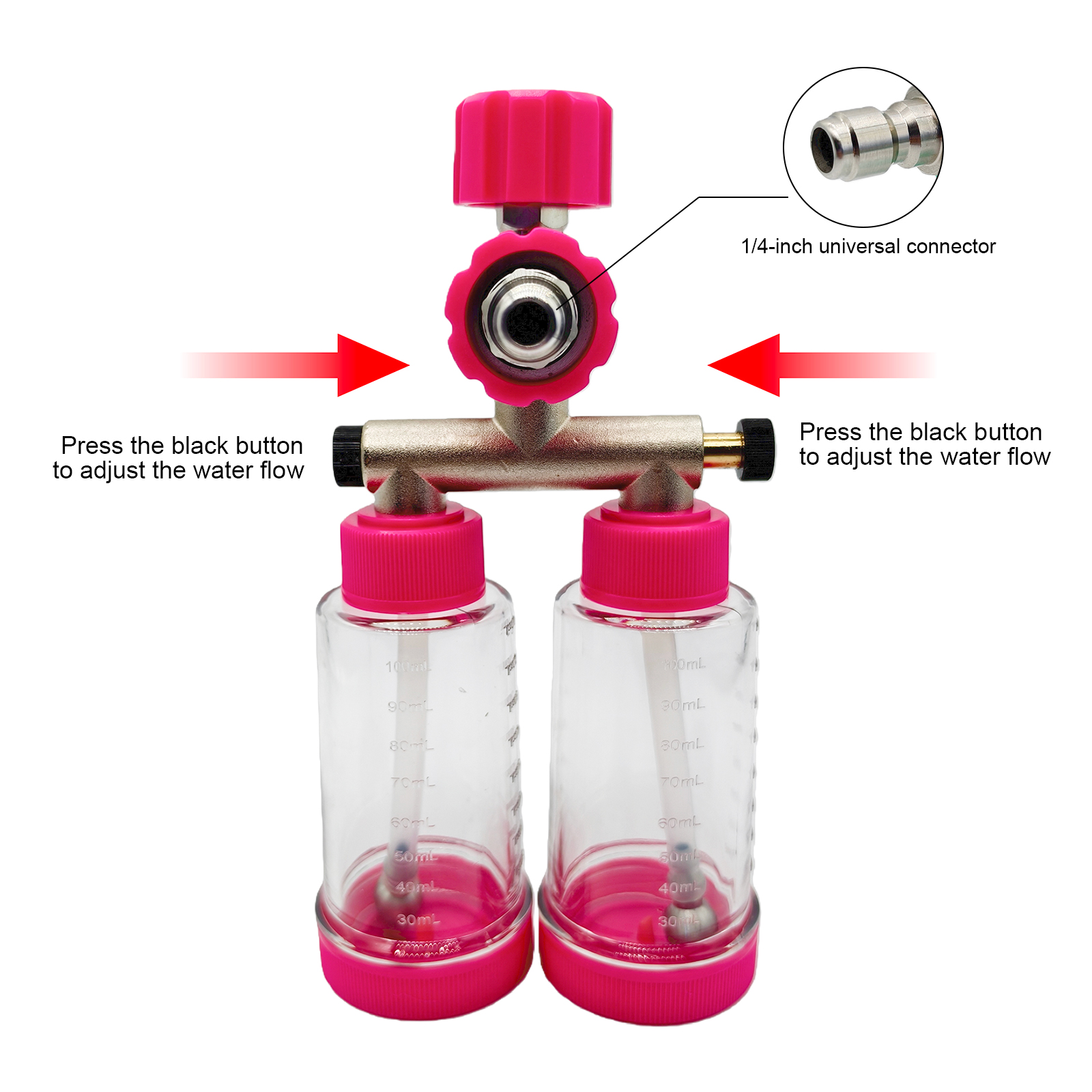 100ML Dual-Kettle Foam Sprayer - Pressure Washer Foam Gun のレビューと価格