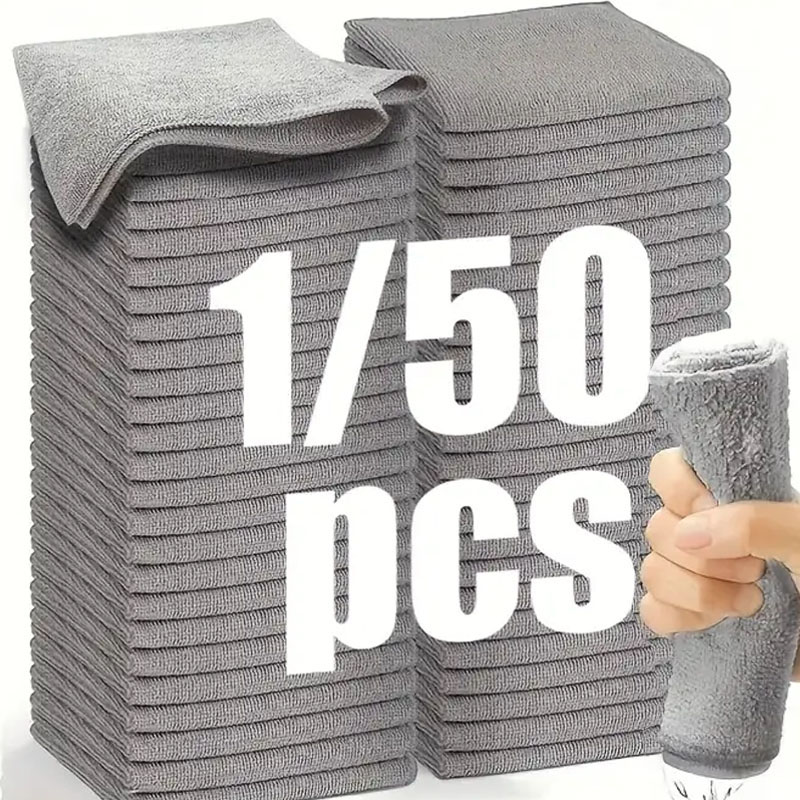 1/50pcs Microfiber Cleaning Cl - Microfiber Towel Detailing のレビューと価格