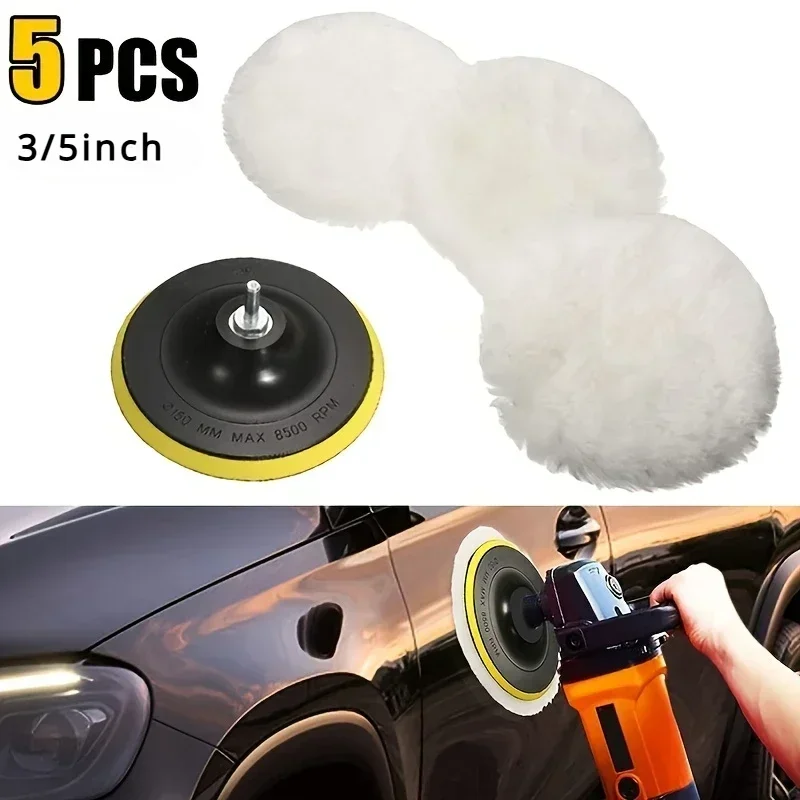 5Pcs/Set Wool Polishing Buffin - Polish Pad Set Buffer のレビューと価格