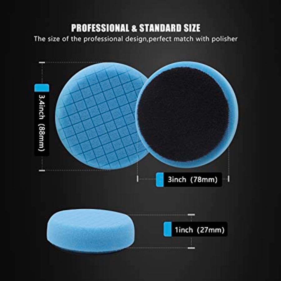 20pcs 3inch 80mm Car Foam Poli - Car Cleaning Brush のレビューと価格