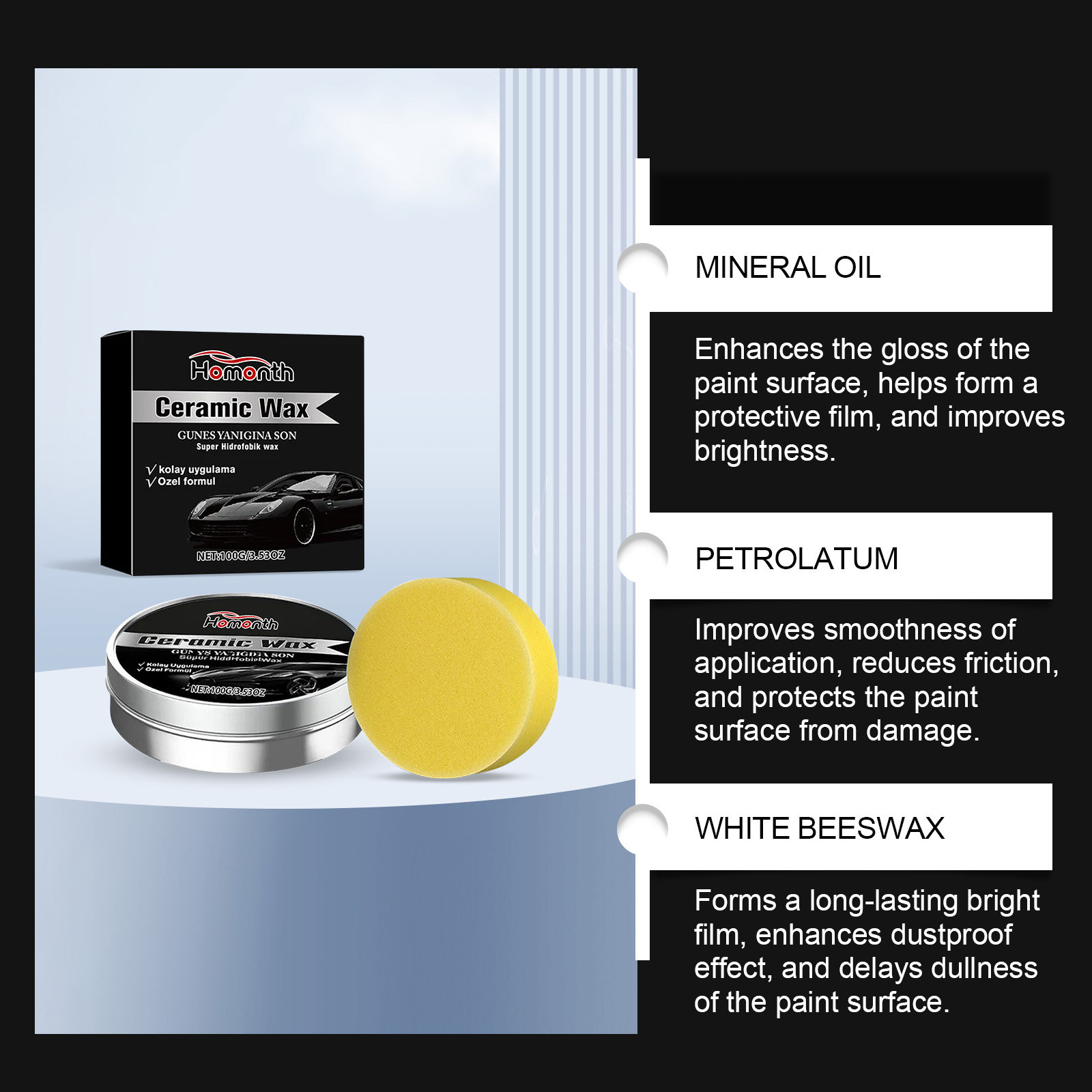 Car Coating Polishing Care Wax - Car Wax Ceramic Coating のレビューと価格