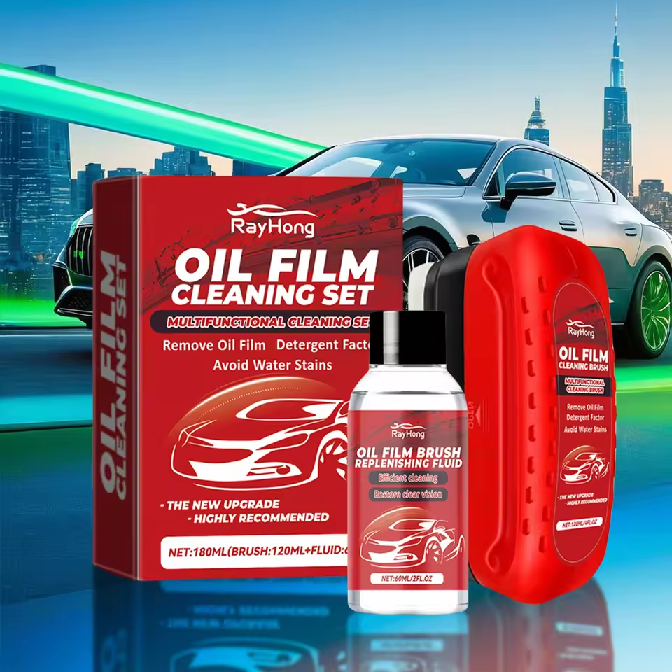 Car Glass Oil Film Remover Gla - Car Cleaning Brush のレビューと価格