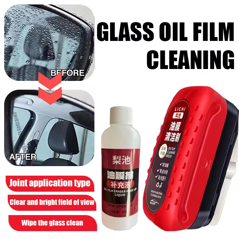 Car Glass Oil Film Remover Gla - Car Cleaning Brush のレビューと価格