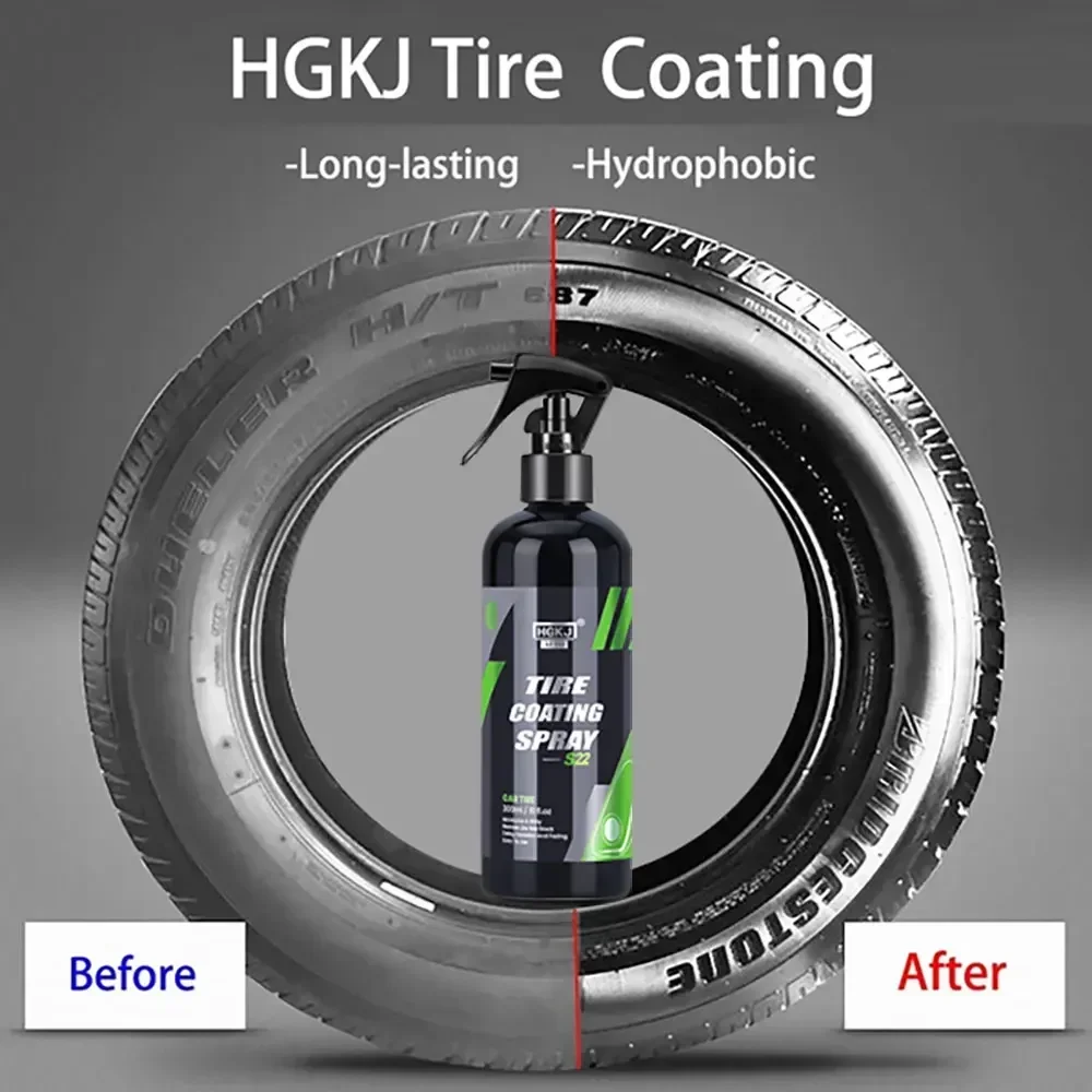 HGKJ S22 Car Tire Gloss Spray, - Tire Shine Spray Sealant のレビューと価格