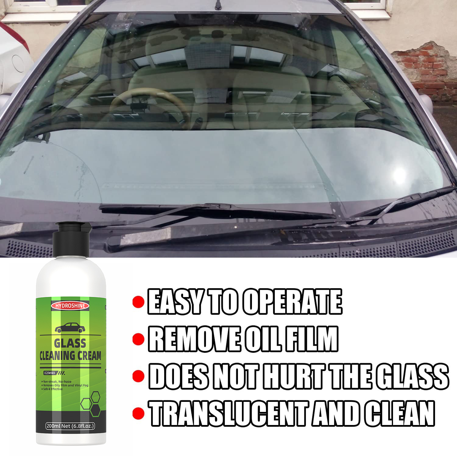 Hydroshine Car Glass Oil Film  - Glass Cleaner Streak のレビューと価格