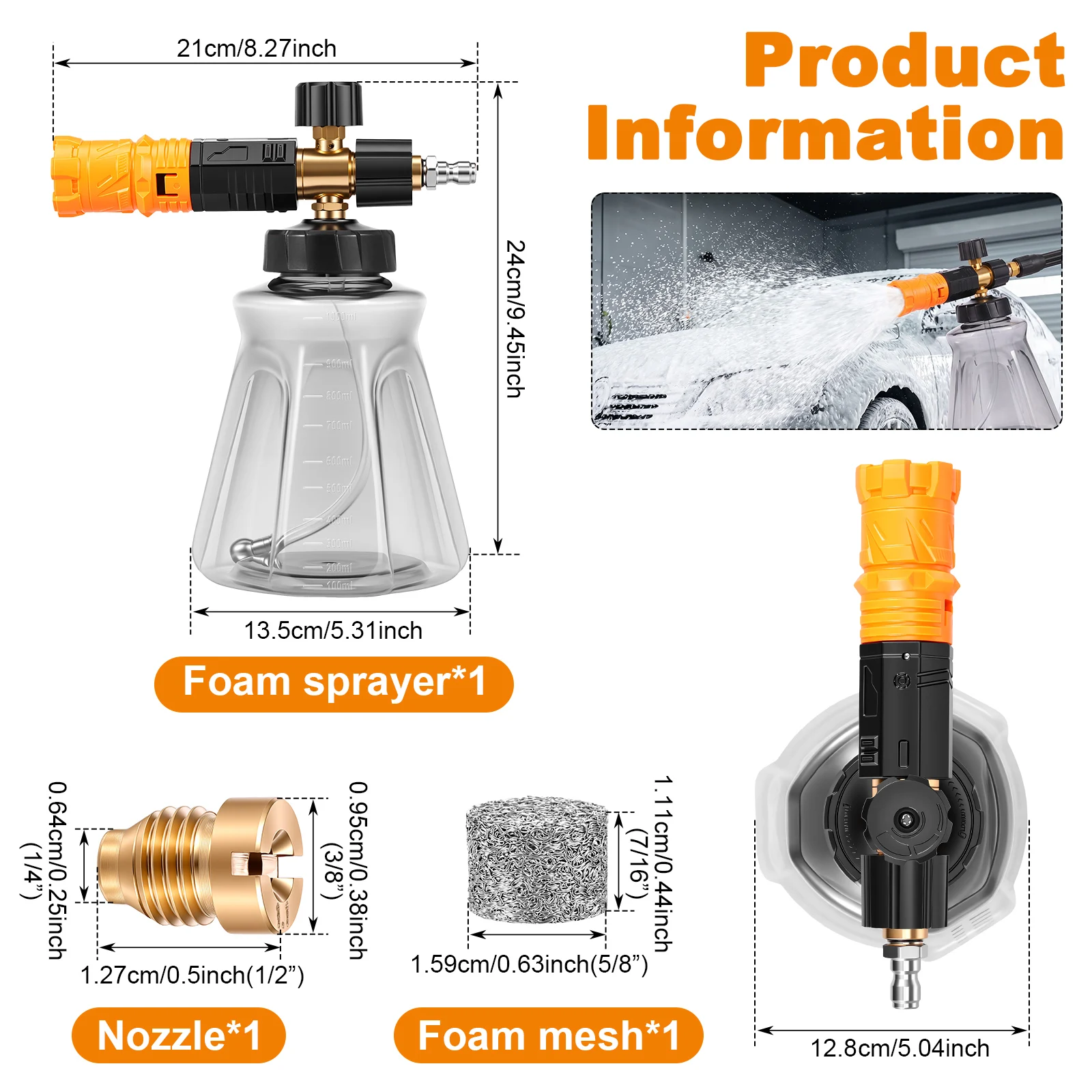 Foam Cannon for Pressure Washe - Foam Cannon Car Wash のレビューと価格