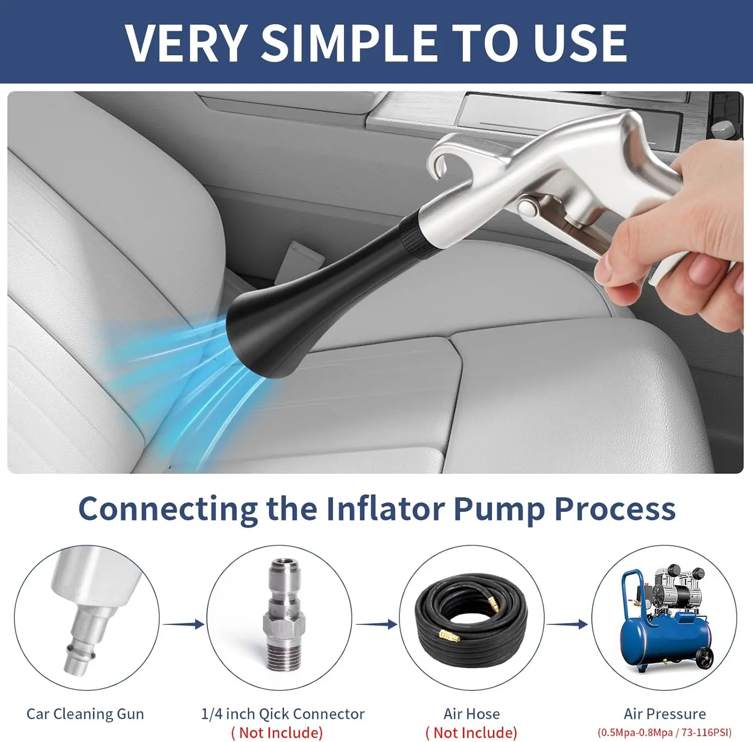 High Pressure Air Blow Gun Pro - Dryer Car Blower のレビューと価格