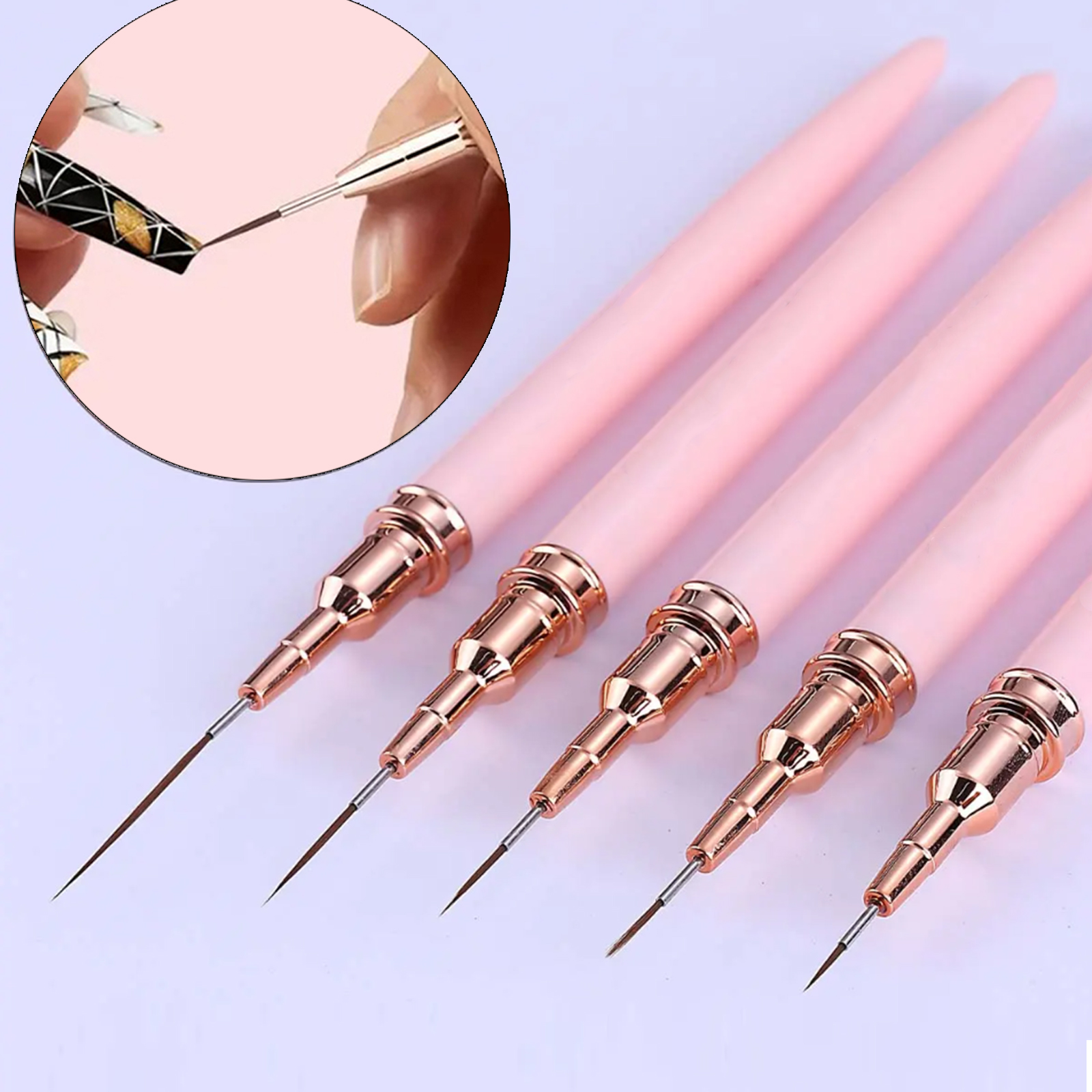 5-Piece Nail Art Pen Set, Ultr - Detailing Brush Set のレビューと価格