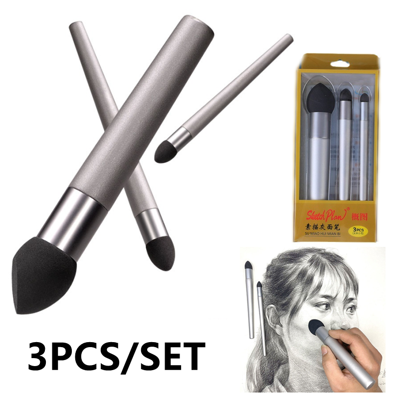 3Pcs Sketch Pen Brush Sponge W - Detailing Brush Set のレビューと価格