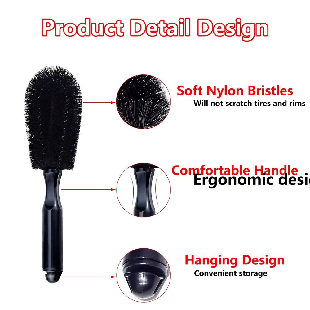 Car Wheel Brush Soft Bristle T - Wheel Cleaner Alloy のレビューと価格